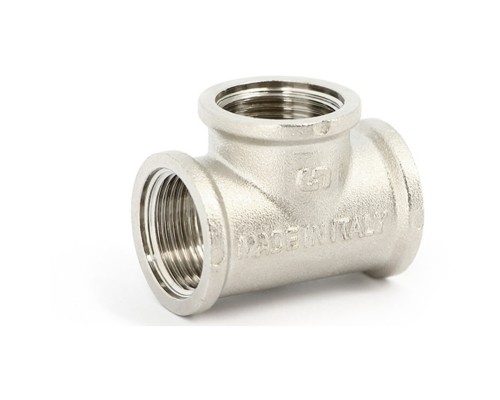 Тройник Uni-Fitt В 1"х1/2"х1" никелированный
