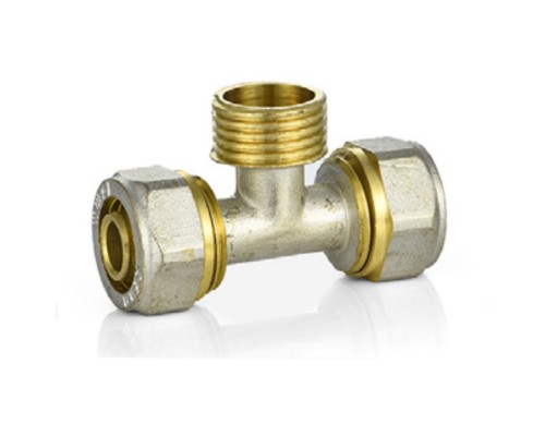 Тройник VIEIR цанговый T16х1/2"НРх16 (130/10) MPTM163 Тройник VIEIR цанговый T16х1/2"НРх16 (130/10) MPTM163
