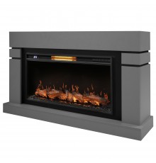 Каминокомплект: Очаг Electrolux EFP/P-3620LS, портал Lindos 42/40/36, светло-серый, р/в