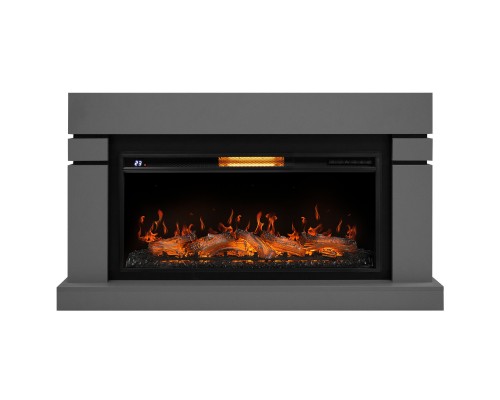 Каминокомплект: Очаг Electrolux EFP/P-3620LS, портал Lindos 42/40/36, светло-серый, р/в