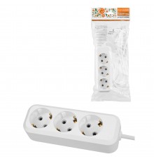 Удлинитель TDM ELECTRIC бытовой 3 гнезда, НАРОДНЫЙ, 3 м SQ1303-1041