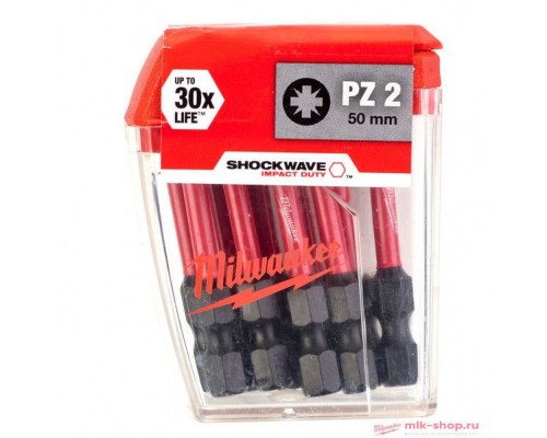 Насадка Milwaukee SHOCKWAVE PZ2 50мм (упак_10) 4932430866 Насадка Milwaukee SHOCKWAVE PZ2 50мм (упак_10) 4932430866