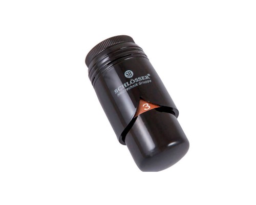 Термоголовка SCHLOSSER BRILLANT RAL 9005 M30x1,5 SH