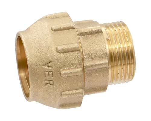 Муфта VIEIR для трубы ПНД S25x3/4"M (10) VER370