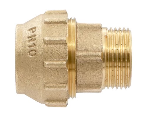 Муфта VIEIR для трубы ПНД S25x3/4"M (10) VER370