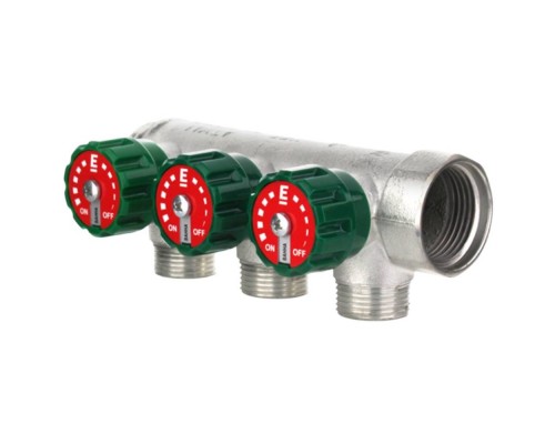 Коллектор модульный ELSEN 1" 4х3/4" ЕК TIN латунь