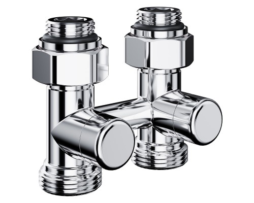 Узел нижнего подключения Royal Thermo Design прямой 1/2"х3/4"EK (хром)