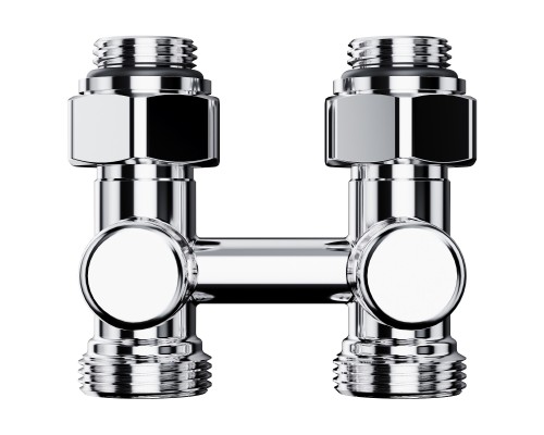 Узел нижнего подключения Royal Thermo Design прямой 1/2"х3/4"EK (хром)