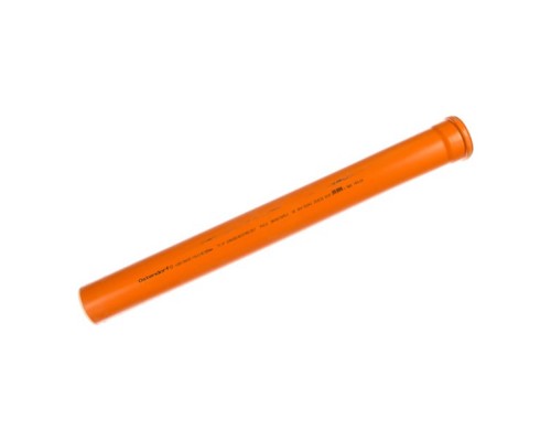 Труба Ostendorf 110x1000 мм KGEM Наруж.кан. PVC рыжий