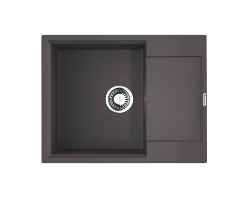 Omoikiri Daisen 65T PL Кухонная мойка из Tetogranit 65x23 см, крыло справа, цвет: платина 4993517