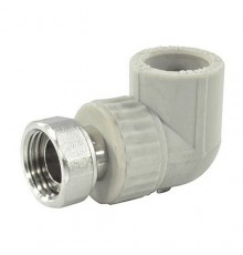Угольник PP-R сер комб Дн25х3/4" нак/г VALFEX 10138025Г