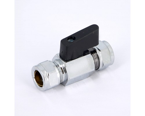 Кран мини обжим флажок TIEMME 12x12