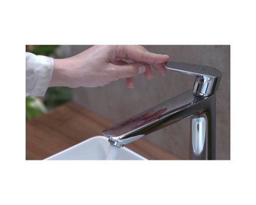 Смеситель для раковины HansGrohe 240 HG Talis E однорычажный со сливным гарнитуром хром