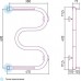 Сунержа М-образный Полотенцесушитель водяной 40x60h, цвет: без покрытия 00-0008-6040