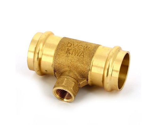 Тройник пресс-В IBP 42 х 1/2" х 42 бронза Тройник пресс-В IBP 42 х 1/2" х 42 бронза