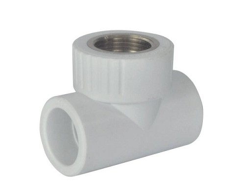 Тройник PP-R бел комб Дн20х1/2" ВР РосТурПласт 10743