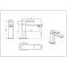 Boheme Qubic Смеситель для раковины, на 1 отв., цвет: shine gun metalll 471-SGM