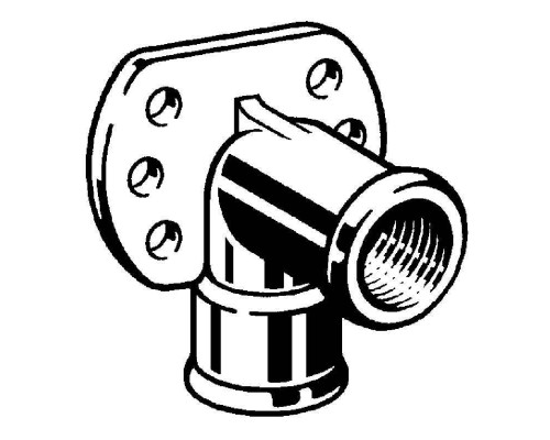 Водорозетка ВВ Viega 1/2" бронза