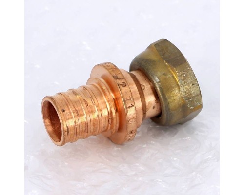 Муфта надвижная Rehau 20х1/2" RX+бронза с накидной гайкой