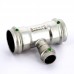 Тройник пресс нержавеющая сталь Sanpress Inox VIEGA 35х18х35