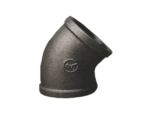 Угольник чуг 45гр Ду15 (1/2") м/м Fittex PLUS .