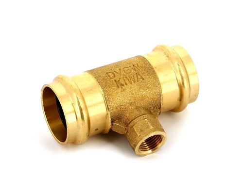 Тройник пресс-В IBP 42 х 1/2" х 42 бронза Тройник пресс-В IBP 42 х 1/2" х 42 бронза