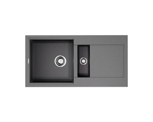 Omoikiri Sakaime 86-2-GR Кухонная мойка Tetogranit 86x46,5 см, цвет: leningrad grey 4993560