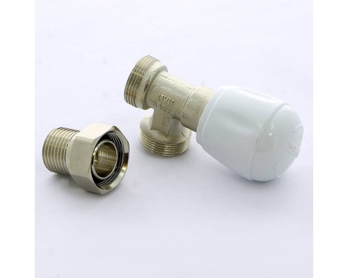 Вентиль НН угловой для радиаторов с разъемным соединением EMMETI 1/2"-М24x19