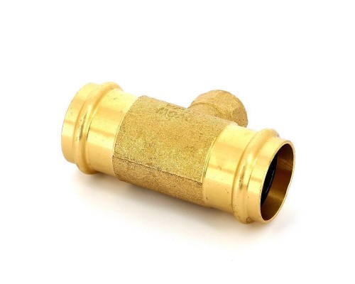 Тройник пресс-В IBP 35 х 1/2" х 35 бронза Тройник пресс-В IBP 35 х 1/2" х 35 бронза