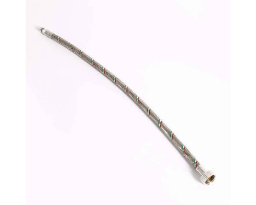 Гибкая подводка для смесителя UNI-FITT М10х1 - 1/2" 50 см оплетка из нержавеющей стали Гибкая подводка для смесителя UNI-FITT М10х1 - 1/2" 50 см оплетка из нержавеющей стали
