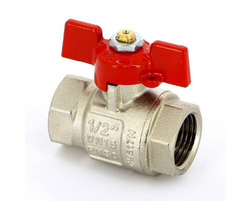 Кран шаровой ВВ 1/2" UNI-FITT полнопроходной бабочка Кран шаровой ВВ 1/2" UNI-FITT полнопроходной бабочка