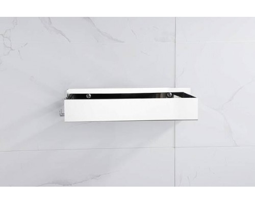 Boheme Q Полочка корзинка прямоугольная, подвесная, 2 крючка, цвет: chrome 10965-CR