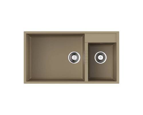 Omoikiri Tedori 85-2-U-SA Кухонная мойка Tetogranit 85x46,5 см, цвет: бежевый 4993942 Omoikiri Tedori 85-2-U-SA Кухонная мойка Tetogranit 85x46,5 см, цвет: бежевый 4993942