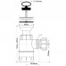 Сифон McAlpine бутылочный 1 1/4" x 32 мм с выпуском 60мм и пробкой выход 40мм компрессионный