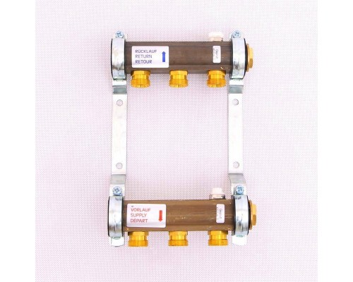Нерегулируемая коллекторная группа HKV/A WATTS Ind 1"x3/4"ЕК 3 выхода