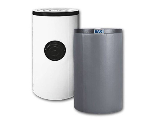 Емкостной водонагреватель BAXI UBT 300 300л (45,0 кВт + 26,3кВт) напол косв нагрев белый с 2 теплооб и возможн подкл ТЭНа