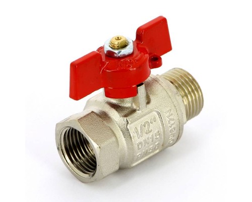 Кран шаровой НВ 1/2" UNI-FITT полнопроходной бабочка Кран шаровой НВ 1/2" UNI-FITT полнопроходной бабочка