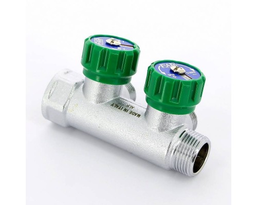 Коллектор НВ 3/4" FAR 2 выхода 1/2" Н 45 мм ЕК