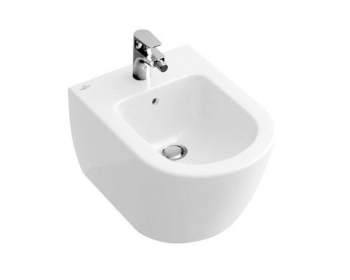 Биде, Villeroy&Boch, Subway 2.0, подвесной, шгв 375-565-280, цвет биде-альпийский белый