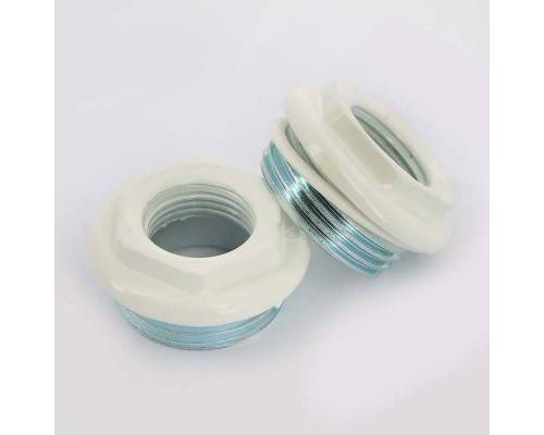 Комплект для подключения радиатора UNI-FITT 1"х1/2" RAL9010