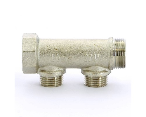 Коллектор НВ 3/4" никелированный ITAP 2 выхода 1/2"Н 38мм