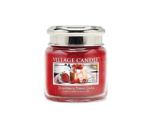 Декоративная свеча Village Candle Клубничный торт (92 грамма)