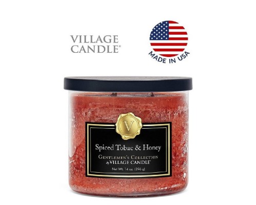 Декоративная свеча Village Candle Пряный табак и мед (396 грамм)