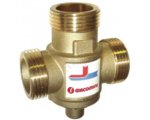 Клапан смесит д/твердотоп котл Ду32 р/р лат Ру10 Kvs9 60С Giacomini R157AY063