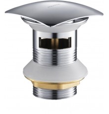 AQ6004CR сливной набор для раковины Push-open с переливом, крышка квадратная AQ6004CR