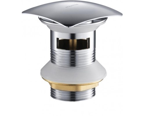 AQ6004CR сливной набор для раковины Push-open с переливом, крышка квадратная AQ6004CR