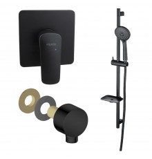 AQ1076MB ВЕГА Set 3 в 1 (AQ1066MB+AQ2454MB+AQ2011MB), матовый черный AQ1076MB