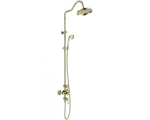 AQ2563PG КЛАССИК термостатическая душевая система (смеситель для душа) 220мм, полир. золото AQ2563PG