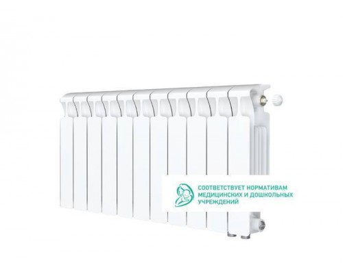 Rifar Monolit Ventil 350 11 секций, нижнее правое подключение (белый)