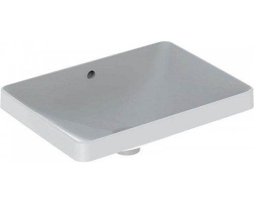 500.736.01.2 Geberit VariForm Раковина встраиваемая в столешницу прямоугольной формы, 55х40 см, без отв. под смеситель, с отв. перелива 500.736.01.2